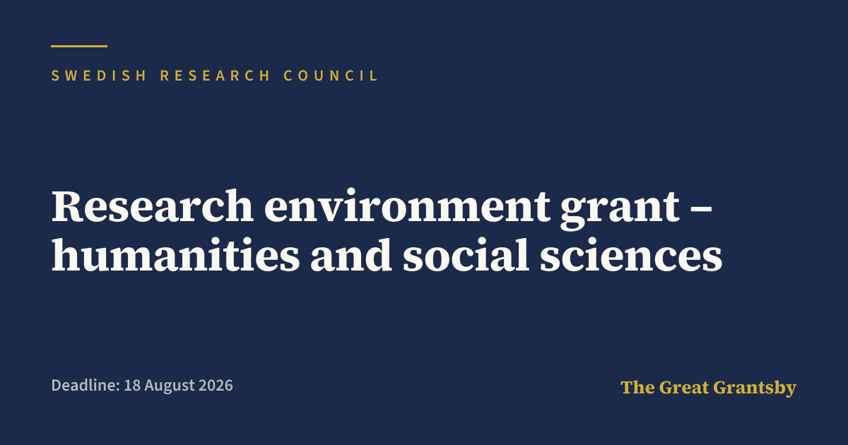 Sweden Research Grant 2026
